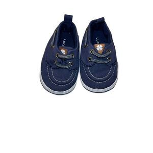 Lucky Brand Dark Blue Navy White Dylan Baby Sneakers Crib Shoe size 2 3-6 Months